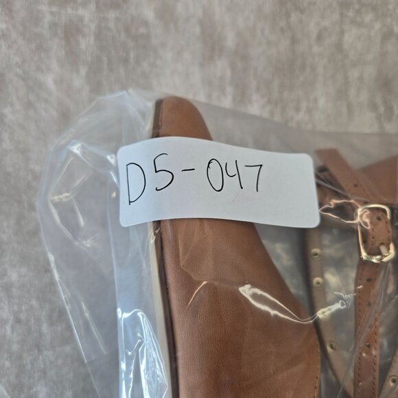 Bared Footwear Flats 6-6.5 Black Leather Studded Pointed Toe Strappy Ballet Shoe - Picture 13 of 13